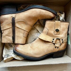 Harley-Davidson Tan Combat Boots
